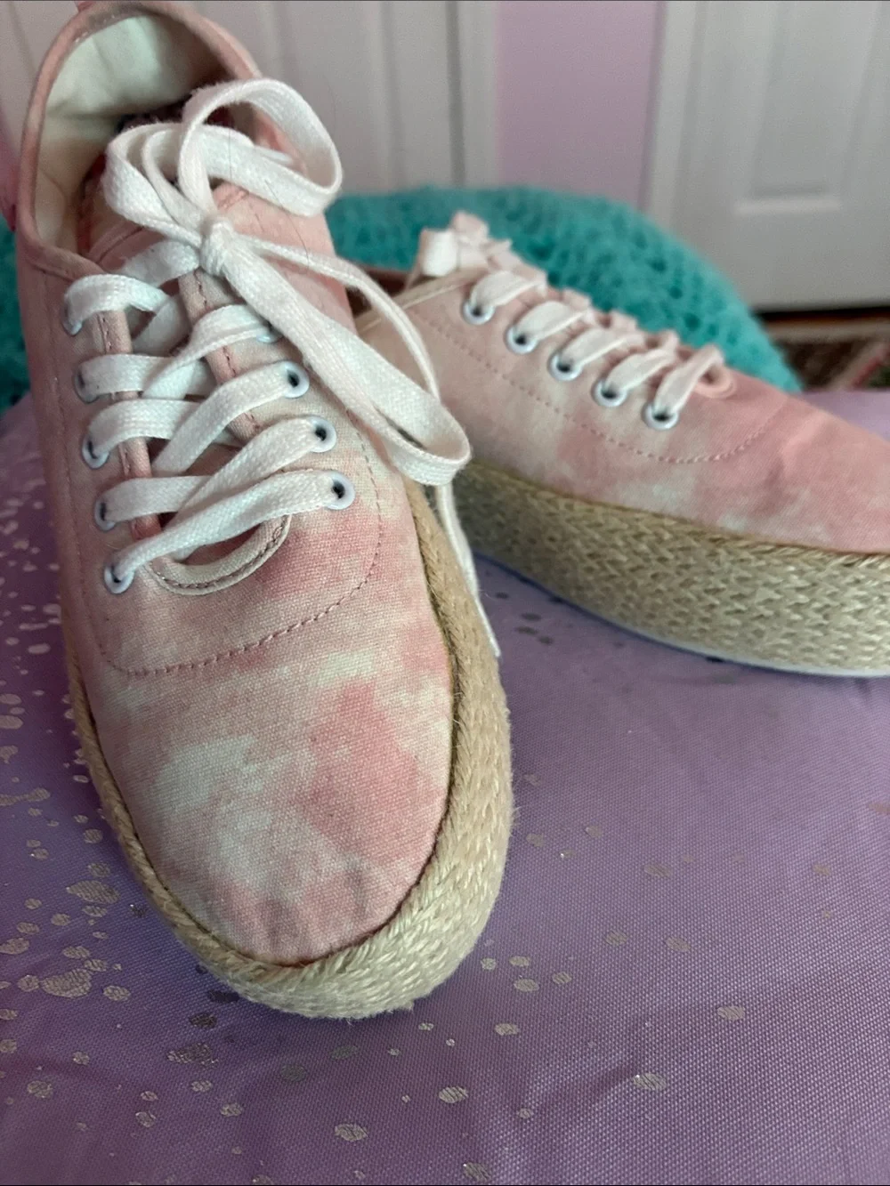 Billabong Pink Platform Espadrille Sneakers